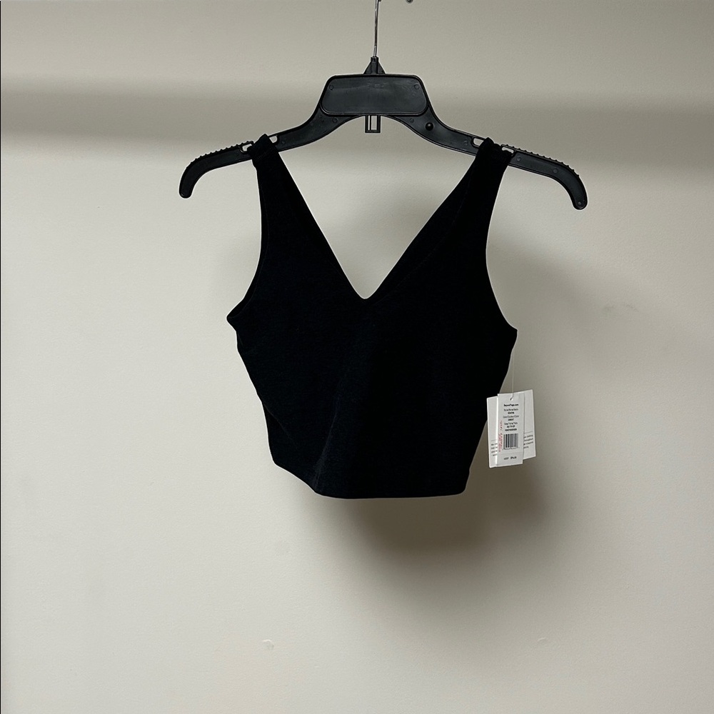 Beyond yoga good day cropped tank black